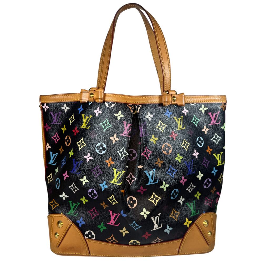 Louis Vuitton Murakami Sharleen Bag MM Multicolor Monogram tote Vintage Noir LV